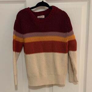 Cat & Jack Toddler Striped Knit Sweater, Size 4T — Earth Tones